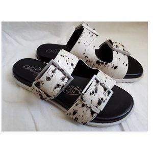 Naughty Monkey-Hey Pony-Black/White sandal 6